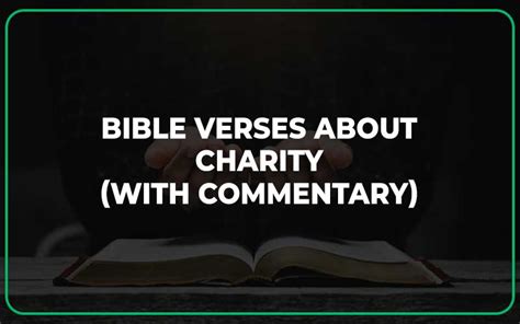 bible verses on charity|25 Bible Verses About Charity (With Commentary) .